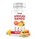 African Mango Capsules for Immune System, Metabolism, and Nutritional Wellness Support - Pure 10:1 Irvingia Gabonensis Extract - 180 Veggie Capsules Non-GMO, Gluten-Free, Vegan-Friendly