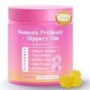 Her Juicy Feminine Probiotics Gummies, Premium Feminine Balance Gummies with Slippery Elm for Women's pH Balance, Healthy Odor, Flora and Immune Support – 90-Day Supply
