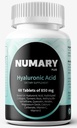 850mg Hyaluronic Acid with Hydrolyzed Collagen, Turmeric, MSM, Vitamin C, 60 Tablets, 2 Month Supply