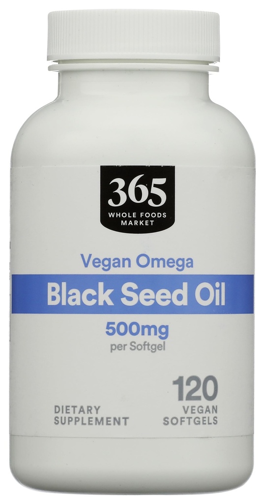 365 by Whole Foods Market Omega Black Seed Oil 500MG, 120 CT