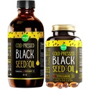 Maju Superfoods Black Seed Oil Capsules and Liquid Bundle