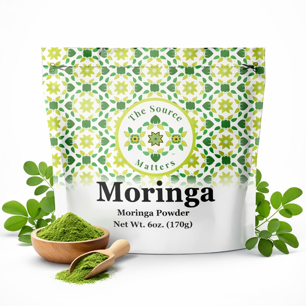 USDA Organic Moringa Superfood - Lactation Support & Breastmilk Increaser, Libido & Fertility Booster - Nitric Oxide Circulation Enhancer - Essential Amino Acids, Vitamins A E K