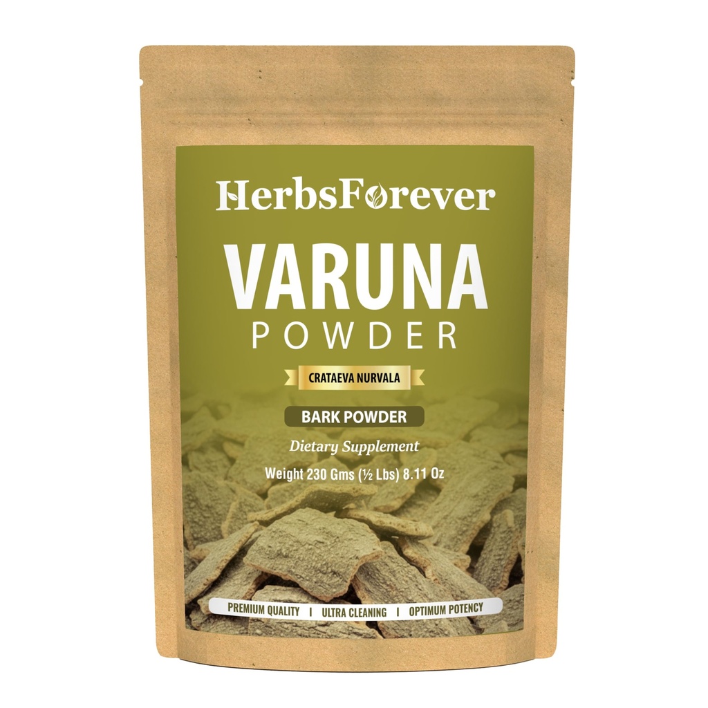 Herbsforever Organic Varuna Crataeva Nurvala Powder 230g Non-GMO, Vegan Extract for Bladder and Kidney Function Support, Promotes Natural Balance and Wellness