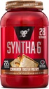 BSN SYNTHA-6 Premium Protein Pulver mit 6g Faser, Whey Protein, Micellar Casein, Milk Protein Isolate Blend, 5g Fett, Cinnamon Toaster Pastry, 28 Servierungen (Packaging May Vary)