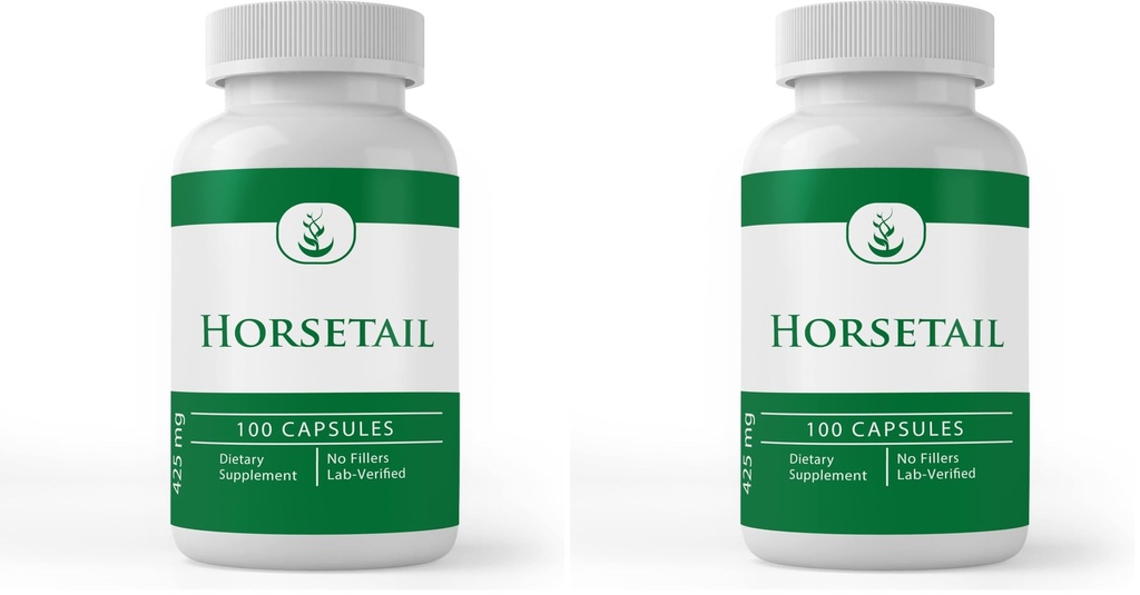 PURE ORIGINAL INGREDIENTS Horsetail, (100 Capsules) Always Pure, No Additives or Fillers, Lab Verified (Pack of 2)
