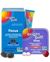 Focus Drink Mix with Ashwagandha, Lion’s Mane & B Vitamins, BlackBerry Flavor, 21 Day Supply Sleep Aid with Melatonin & Herbs, Cherry, 32 Tablets