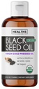 USDA Organic Black Cumin Seed Oil Liquid (8 fl oz) Premium Cold-Pressed Nigella Sativa Producing Pure - Antioxidant Supplement - Vegan, Gluten-Free, & Non-GMO (No Pills or Capsules)