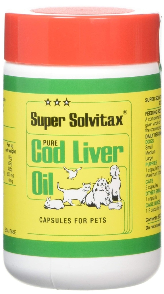 Pure Cod Liver Oil Capsules, 90 Tablets