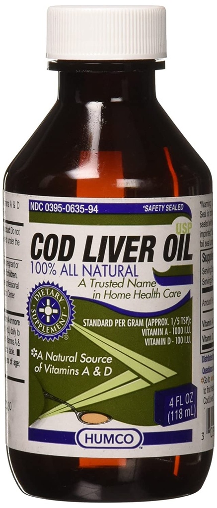 Cod Liver Oil - 4 oz, Pack of 3