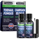 Tobcharm Toenail Fungus Treatment : Nail Fungus Treatment Extra Strength with Tea Tree Oil - Fast Acting Fungal Nail Solution with Undecylenic Acid for Toenails and Fingernails (2pack, 1.02fl oz each)