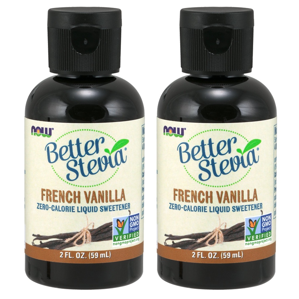 Now Foods BetterStevia Liquid Extract (French Vanilla) - 2 oz. 2 Pack