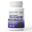 Puregen Labs Extra Strength Headache Caplets, Aspirin 250 mg (NSAID), Caffeine 65 mg, 150 Count