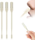 Nasal Hair Cutter, 2025 New Nose Hair Trimmer for Men Women, 360° Rotating Portable Manual Nose Hair Remover, Double Sided Noses Hairs Knife Travel Essentials (Beige, 3Pcs)