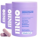 O Positiv MENO Vitamins for Menopause - Hormone-Free Menopause Supplement for Women - Black Cohosh & Ashwagandha KSM-66 - Helps Relieve Hot Flashes, Night Sweats, Mood Swings - 30 Servings (Pack of 3)