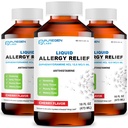 Puregen Labs Allergy Relief Oral Solution, Diphenhydramine HCl 12.5mg/5 mL, Antihistamine, Cherry Flavor, 16 Ounces 3 Pack