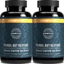 Primal Harvest 2 Pack, Obnovení pro Gut zdraví, Primal Gut Obnovení w / Postbiotika, Prebiotika a PRObiotika pro ženy a muže, 60 CT - Digestion, Colon Cleanse, Pomáhá Leaky Gut opravy