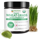 Wheat Grass Powder Organic – Premium Wheat Grass Juice Powder Organic, Raw & Nutrient-Dense Superfood – Cold-Processed, High Chlorophyll, Non-GMO, Gluten-Free – 6.35oz (180g) | 72 Servings