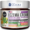Puriya 5-in-1 Eczema Cream for Kids, Baby, Toddler, Adults, Advanced Colloidal Oatmeal Lotion for Dry, Itchy Skin Relief on Face and Body, Clinically Tested, Intensive Moisturizing Eczema Treatment