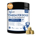 NATURE TARGET Omega 3 Fish Oil for Dogs, Salmon Oil for Dogs Skin and Coat with EPA & DHA Fatty Acids, Dog Itchy Skin Relief & Hot Spot Treatment, Reduce Shedding, Support Hip & Joint Health - 180 ct