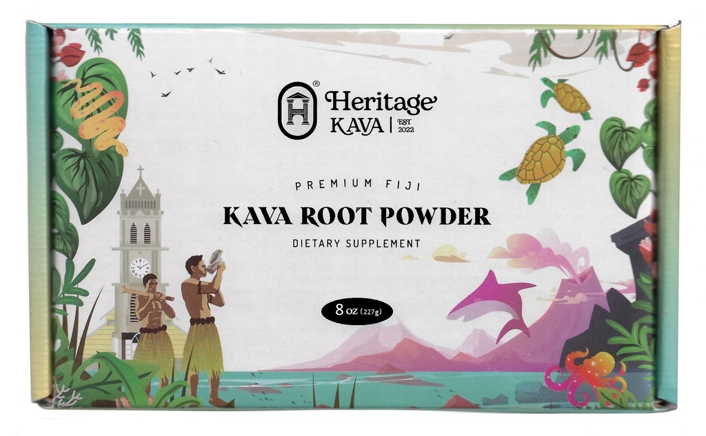 Premium Fiji Noble Kava Root Powder 8 oz