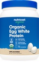 Nutricost Organic Egg White Protein Powder (1LB) 25 Servings Per Container - GMO-Free, Gluten-Free