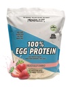 Healthy N Fit 100% EGG PROTEIN- Strawberry (2lb): 100% Egg White Protein PLUS Natural Peptides. Naturally Sweetened, Zero Carb, Keto, Paleo Friendly