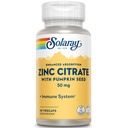 Solaray Zinc Citrate 50mg | Immune Function, Cellular & Skin Health Support | Easy Digestion Formula | 60ct