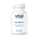 Vital Nutrients Iron Plus C - Vegan Iron Supplement - 20mg Fe with 200mg Vitamin C to Increase Fe and Energy Levels - Gluten, Dairy, Soy Free - Non-GMO - 100 Capsules
