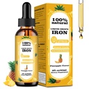 Iron Supplement Drops, Rich in Vitamin C, Suitable for Both Men and Women. This high-Concentration Formula Helps Promote red Blood Cell Production, and Helps Alleviate Fatigue. Non-GMO, Gluten Free.
