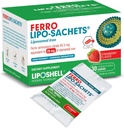Ferro Lipo-Sachets Liposomal Iron Supplement - Liquid Iron Supplement for Women & Men - Gentle on the Stomach, Non GMO, Vegan Iron Supplements - 30 Iron Gel Packets