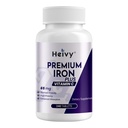 Heivy Ferrous Sulfate 325mg, Iron 65mg, Iron with Vitamin C – High Potency Iron Supplement for Women & Men – Premium Pure Ingredients, Gentle on Stomach, 240 Tablets, Made in USA