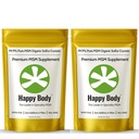 Organic Sulfur Crystals | 99.9% Pure MSM Crystals for Joint Support, Recovery, Hair, Skin & Nails | 90 Servings / 1 lb Bag | 2 Pack