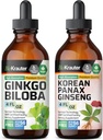 BIO KRAUTER Ginko Bioba Tinture 4 FI. Oz. & Ginsang Tincre 4 FI. Oz.