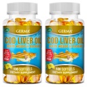 Germa™ Aceite De Higado De Bacalao Capsules 3 x 100's (200 softgels Total) 3-Pack