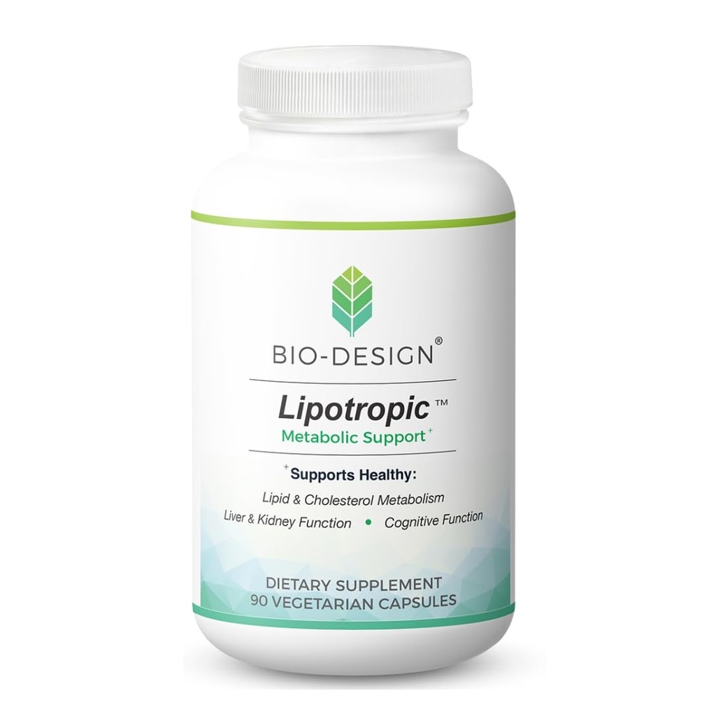 Lipotropic Metabolic Support - Lipid & Cholesterol Metabolism Supplement - with Choline, Inositol, & L-Methionine - Supports Healthy Liver, Kidney, & Cognitive Function - 90 Capsules