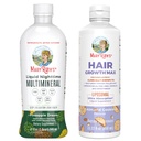 MaryRuth's Liquid Nighttime Multimineral (Pineapple) & Hair Growth Max Liposomal (Almond Cookie) | Clean Label Project Verified® | Sugar-Free, Vegan | Bedtime Routine, Beauty, Hair & Skin Support