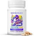 Mama's Select Postnatal Vitamins - Boosts Hair Recovery, Milk Supply, & Wellness - Allergen-Free, Vegan, MTHFR Friendly, Methylated Folate & B Vitamins, Easy-to-Swallow, No Biotin - 30 kapslar