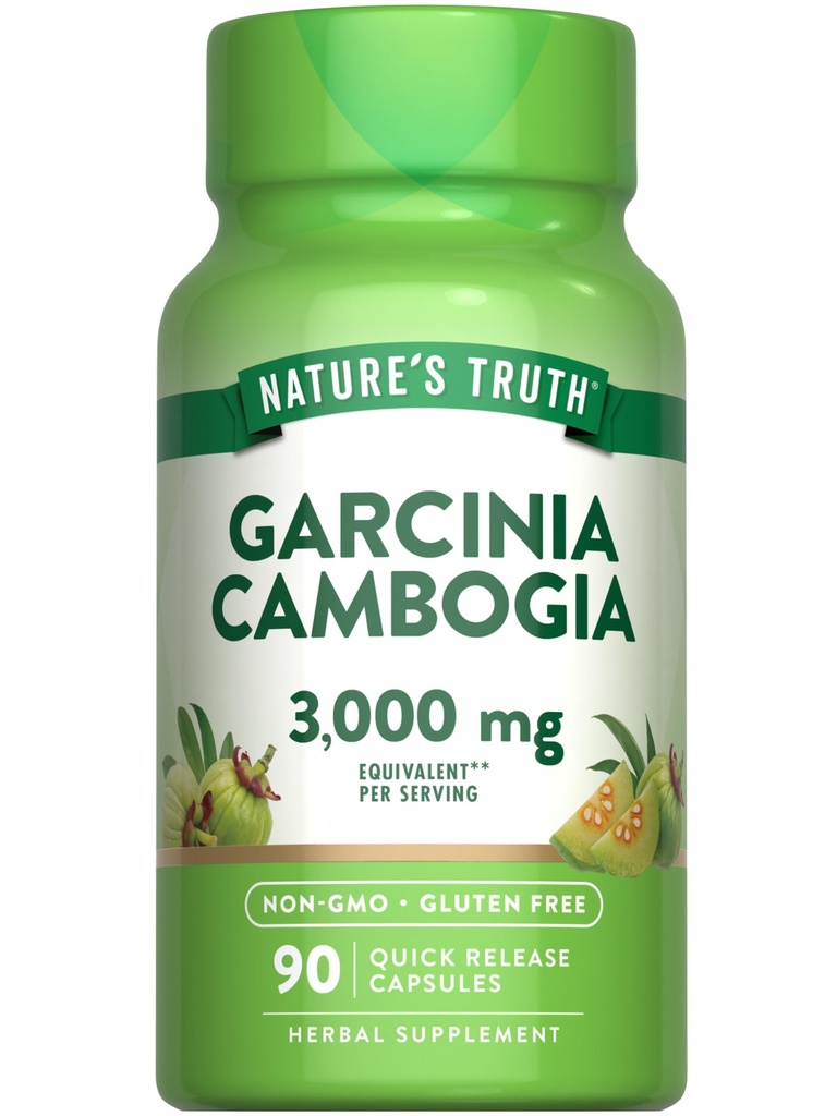 Nature's Truth Garcinia Cambogia | 90 Pills | Plus Chromium Picolinate | Non-GMO and Gluten Free Supplement
