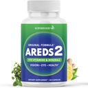 AREDS 2 Eye Vitamin & Mineral Supplement, Contains Lutein, Vitamin C, Zeaxanthin, Zinc & Vitamin E, with Added Copper - 60 Count