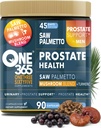 Saw Palmetto for Men - Prostate Health Supplements - Urinary and Prostate Supplement Support Antioxidant - Mushroom Blend Turmeric - 90 Capsules 45 Day Supply