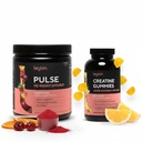 LEGION Pre Workout Creatine Bundle – Pulse Natural Pre Workout (Fruit Punch) + Creatine Monohydrate Gummies – Energy, Strength, Focus & Muscle Recovery Stack – 30 Servings Each