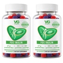 VITA GLOBE Prebiotic Fiber Gummies with FOS Inulin, Sugar-Free Daily Fiber Supplement, Supports Digestive Health, Gut Balance & Regularity, Vegan, Non-GMO, Fiber Gummies – 60 Count (Pack of 2)