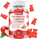 Fiber Gummies for Adults, Probiotic Fiber Gummy Sugar Free Fiber Supplement for Women Men Digestive Regularity Health Support Gut and Immune Wellness - 60 Gummies