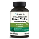 DAIKEN Bitter Melon, Cinnamon & Chromium, 100% Vegetarian Bitter Melon Capsules with Cinnamon Chromium & Zinc, 60 Capsules
