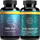 Magnesium & Vision Supplements for Women and Men by Primal Harvest - Vision and Eye Support Complex with Lutein, Zeaxanthin Bundle