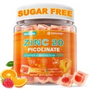 Zinc Picolinate Gummies + Copper, Magnesium, Methylated B Complex, CoQ10 for Women Men, High Absorption Chelated Zinc Copper Bisglycinate Supplements Immune Support Gummy - Sugar Free, Vegan, 60ct