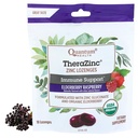 Quantum Health TheraZinc Organic Zinc Lozenges Elderberry Sambucus Raspberry & Honey Immune Support for Adults & Kids 12+ Naturally Flavored Fast Relief with No Aftertaste -18 Count (Package may vary)