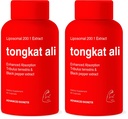 Advanced Bionetix Liposomal Longjack Tongkat Ali Extract Capsules 200x Strength | 200,000 mg | Strength, Drive, Performance & Muscle Mass (Pack of 2)