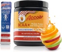 BCAA Powder Fruit Punch-Pre eller Post Trening,Muscle Recovery Drink med Aminosyrer + Electrolytes,7,2g BCCAs for menn og kvinner-30 Serverer +10g Collagen Peptider