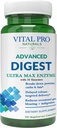 Vital Pro Naturals – Advanced Digest Naturlig Digestive Enzyme Støtter Nedbrytning av proteiner, fett og karbohydrater og reduserer tilfeldige gasser, blooding og indigestion 90 kapsler
